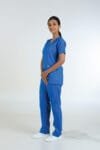 CLASSIC V-NECK-Female island-blue-3