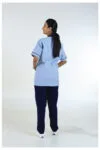 Mandrian Shirt Model-1 Light-Blue-&-Navy-Blue-2