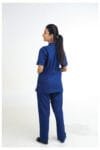 Mandrian T-Shirt Model-3 Solid-Peacock-Blue-1