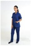 Mandrian T-Shirt Model-3 Solid-Peacock-Blue-1